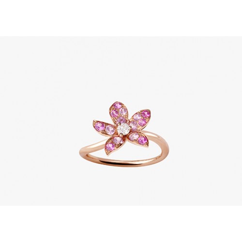 Ring L’essentielle SM PG Diamond Pink Sapphire 053